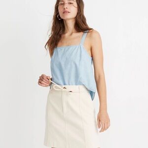 Madewell Capital A-Line Mini Skirt